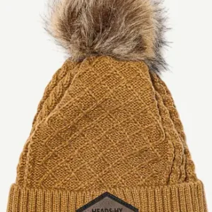1 Acrylic Satin-Lined (Single Pom Toque) fr